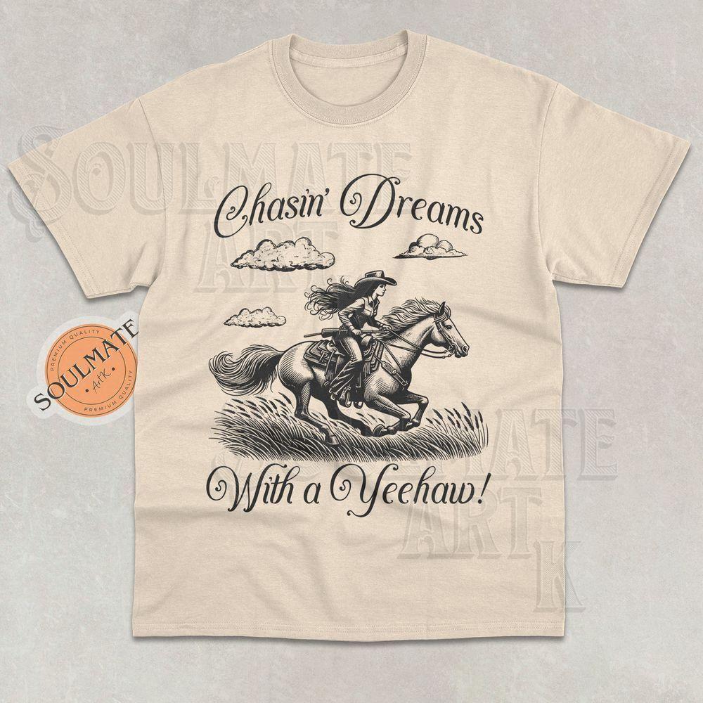 Retro Chasin Dreams With A Yeehaw Vuitino Shirt
